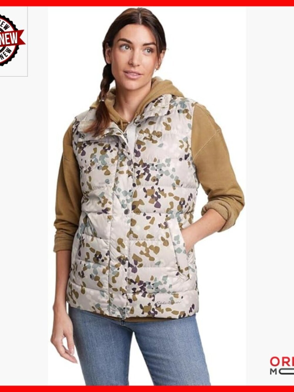 Plus Size Down Vest, Lightweight Quilted Puffer, Water Repellent Winter